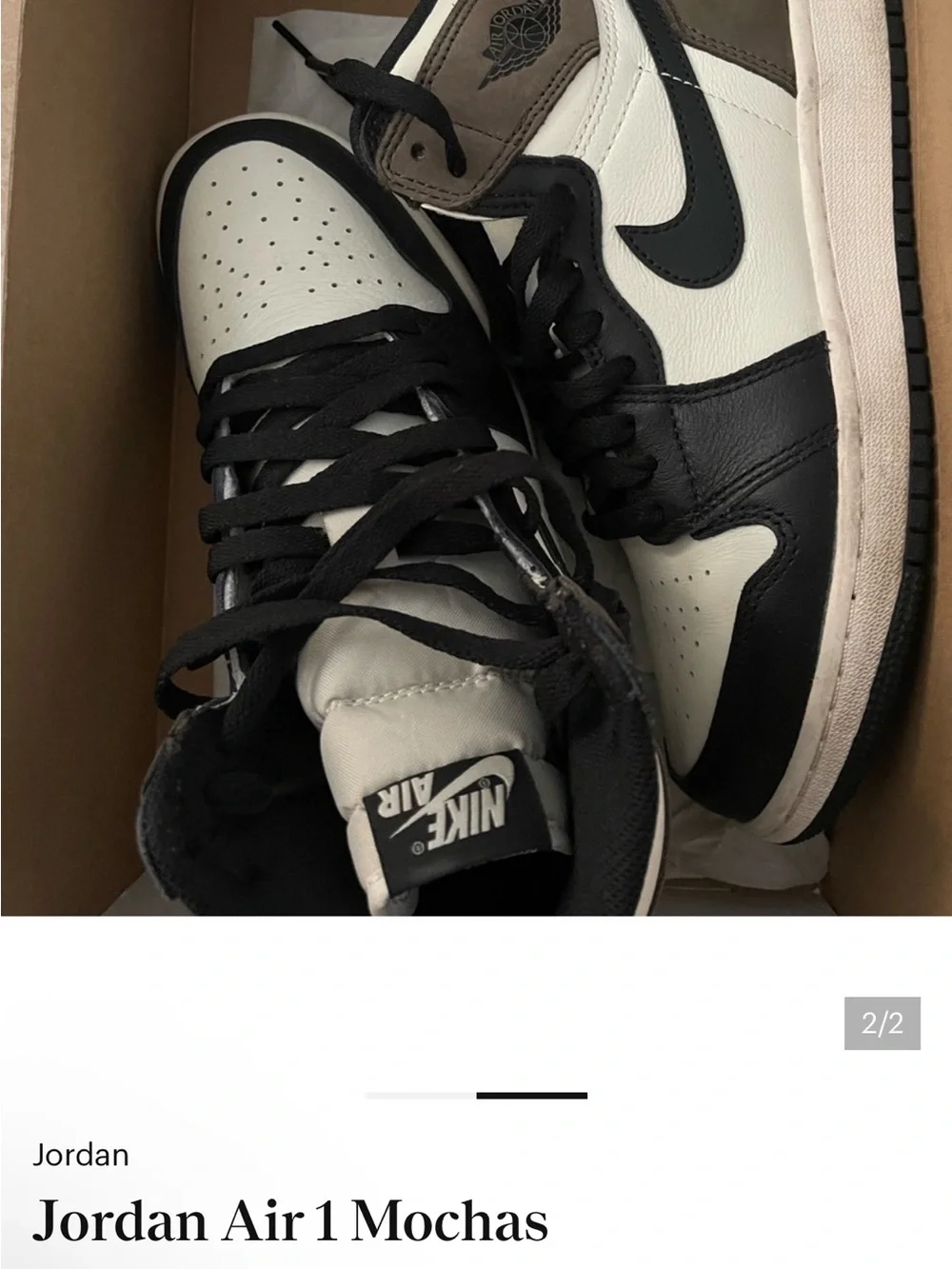 Nike Air Jordan 1 Retro - Black, White, Brown